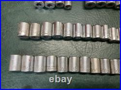 Lot of 77 Pcs Craftsman 1/4 Drive Sockets SAE Metric Deep Well & Standard USA