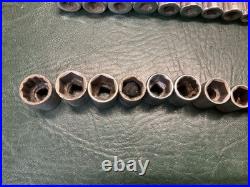 Lot of 77 Pcs Craftsman 1/4 Drive Sockets SAE Metric Deep Well & Standard USA