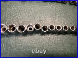 Lot of 77 Pcs Craftsman 1/4 Drive Sockets SAE Metric Deep Well & Standard USA