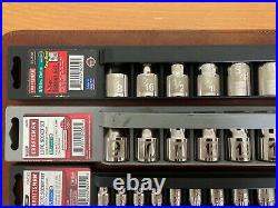 Lot of 82 Craftsman Tools Ratchets Sockets Metric SAE Torx Hex Allen Made in USA