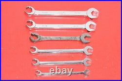 MAC 6pc 5/16 11/16 Standard SAE Open End Flare Nut Flank Line Wrench Set