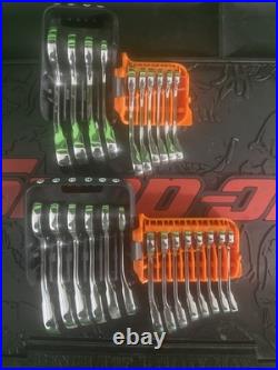 MAC TOOLS PTTRAY-14ST & PTTRAY-10STI SAE & Metric Ratchet Wrench Set Combo