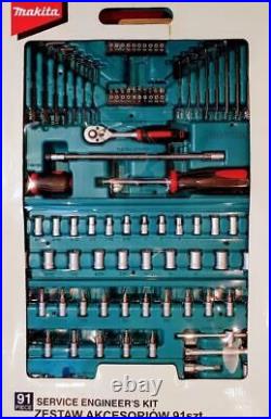 MAKITA P-46470 Screwdriver Ratchet Mechanic's Set Of Keys Sockets Bits 92 pcs