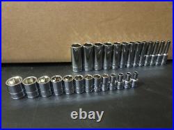 MATCO SILVER EAGLE 1/4 DRIVE 20-PC SAE and 26-pc metric 6 point SOCKETS New