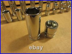 MATCO SILVER EAGLE 1/4 DRIVE 20-PC SAE and 26-pc metric 6 point SOCKETS New
