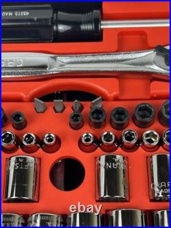 MINT RARE SEARS Craftsman 60pc Mechanics Tool Set 34060 SAE & Metric USA READ