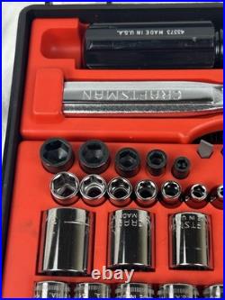 MINT RARE SEARS Craftsman 60pc Mechanics Tool Set 34060 SAE & Metric USA READ