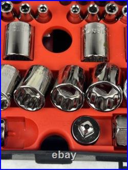 MINT RARE SEARS Craftsman 60pc Mechanics Tool Set 34060 SAE & Metric USA READ