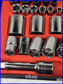 MINT RARE SEARS Craftsman 60pc Mechanics Tool Set 34060 SAE & Metric USA READ