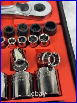 MINT RARE SEARS Craftsman 60pc Mechanics Tool Set 34060 SAE & Metric USA READ