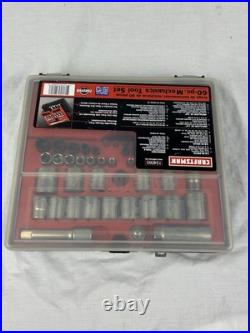 MINT RARE SEARS Craftsman 60pc Mechanics Tool Set 34060 SAE & Metric USA READ