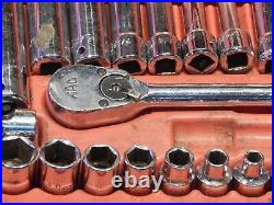 Mac Metric SAE 44Pc MINUS 1 3/8 Drive General Service Set Ratchet Socket Case Dr Mac Metric SAE 44Pc MINUS 1 3/8 Drive General Service Set Ratchet Socket Case Dr