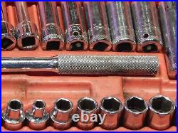 Mac Metric SAE 44Pc MINUS 1 3/8 Drive General Service Set Ratchet Socket Case Dr Mac Metric SAE 44Pc MINUS 1 3/8 Drive General Service Set Ratchet Socket Case Dr