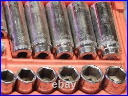 Mac Metric SAE 44Pc MINUS 1 3/8 Drive General Service Set Ratchet Socket Case Dr Mac Metric SAE 44Pc MINUS 1 3/8 Drive General Service Set Ratchet Socket Case Dr