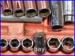 Mac Metric SAE 44Pc MINUS 1 3/8 Drive General Service Set Ratchet Socket Case Dr Mac Metric SAE 44Pc MINUS 1 3/8 Drive General Service Set Ratchet Socket Case Dr