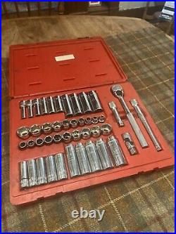 Mac SAE Metric 44Pc 3/8 Drive General Service Set Ratchet Socket Case
