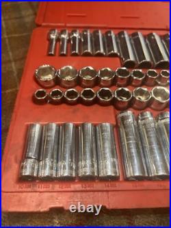 Mac SAE Metric 44Pc 3/8 Drive General Service Set Ratchet Socket Case