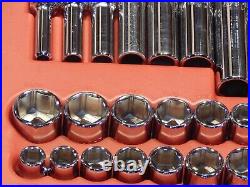 Mac SAE Metric 44Pc MINUS 1 3/8 Drive General Service Set Ratchet Socket Dr EUC