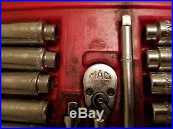 Mac Tools 1/4 Drive sae and metric ratchet 6 point socket set withcase 44pc