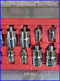 Mac Tools 3/8 & 1/4 Drive SAE and Metric Stubby Hex Bit Set, Part# SXASS16PT