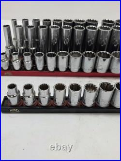 Mac Tools 3/8 Drive Spline Socket Set Metric And SAE Shallow And Deep Nice