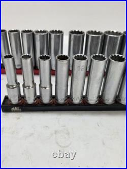 Mac Tools 3/8 Drive Spline Socket Set Metric And SAE Shallow And Deep Nice