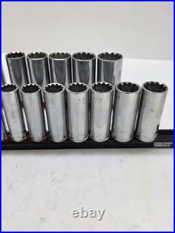 Mac Tools 3/8 Drive Spline Socket Set Metric And SAE Shallow And Deep Nice