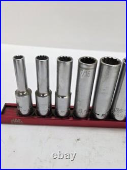 Mac Tools 3/8 Drive Spline Socket Set Metric And SAE Shallow And Deep Nice