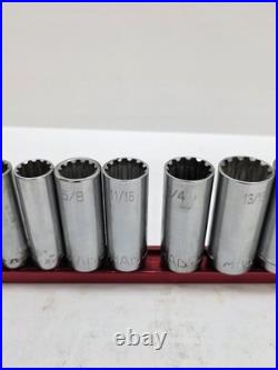 Mac Tools 3/8 Drive Spline Socket Set Metric And SAE Shallow And Deep Nice