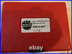 Mac Tools DBL6 6 Piece Double Duty Flip SAE & Metric Socket Set Made in USA