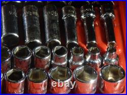Mac Tools SAE Metric 44Pc 3/8 Drive General Service Set Ratchet Socket Case Dr