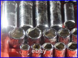 Mac Tools SAE Metric 44Pc 3/8 Drive General Service Set Ratchet Socket Case Dr