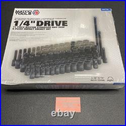 Matco 71 Pc 1/4 Dr Metric & Sae 6 Pt Standard + Deep Impact Socket Set Sap716v