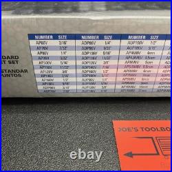 Matco 71 Pc 1/4 Dr Metric & Sae 6 Pt Standard + Deep Impact Socket Set Sap716v