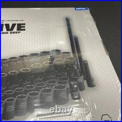 Matco 71 Pc 1/4 Dr Metric & Sae 6 Pt Standard + Deep Impact Socket Set Sap716v