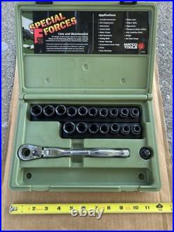 Matco RL100 SAE Metric Special Forces Pass Through 19 Piece Service Set