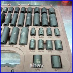 Matco SAP486V 48pc 1/4 Metric/SAE 6pt ADV Standard/Deep Impact Socket Set