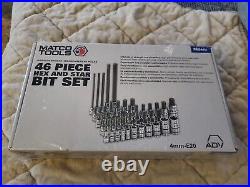Matco SBS46V 46pc 1/4 3/8 & 1/2 Drive Master ADV HEX Bit Socket S. B. S. 4.6. V