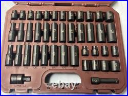 Matco Tools 42 PC 3/8 Metric SAE 12 POINT Standard + Deep Impact Socket SET