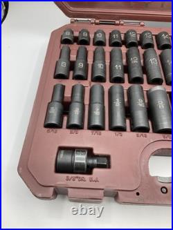 Matco Tools SBP426V 3/8 Dr 42pc SAE & Metric 6Pt Standard & Deep Impact Socket
