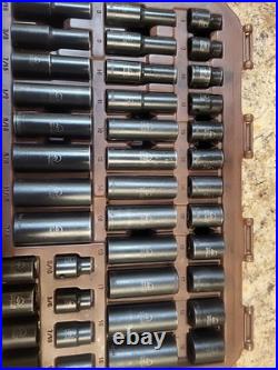 Matco Tools SBP426V 3/8 Dr 42pc SAE & Metric 6Pt Standard & Deep Impact Socket