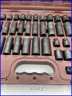 Matco Tools SBP426V 3/8 Dr 42pc SAE & Metric 6Pt Standard & Deep Impact Socket