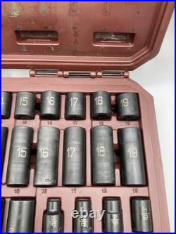 Matco Tools SBP426V 3/8 Dr 42pc SAE & Metric 6Pt Standard & Deep Impact Socket