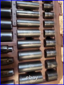 Matco Tools SBP426V 3/8 Dr 42pc SAE & Metric 6Pt Standard & Deep Impact Socket