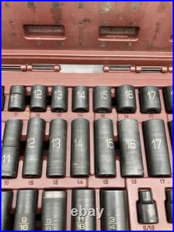 Matco Tools SBP426V 3/8 Dr 42pc SAE & Metric 6Pt Standard & Deep Impact Socket