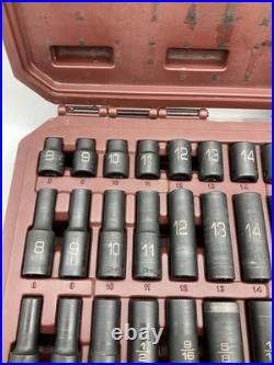 Matco Tools SBP426V 3/8 Dr 42pc SAE & Metric 6Pt Standard & Deep Impact Socket