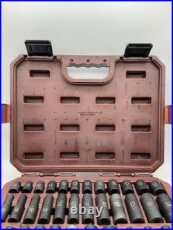 Matco Tools SBP426V 3/8 Dr 42pc SAE & Metric 6Pt Standard & Deep Impact Socket