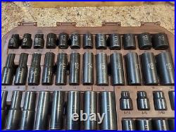 Matco Tools SBP426V 3/8 Dr 42pc SAE & Metric 6Pt Standard & Deep Impact Socket