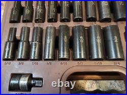 Matco Tools SBP426V 3/8 Dr 42pc SAE & Metric 6Pt Standard & Deep Impact Socket