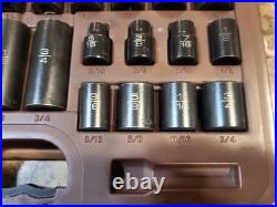 Matco Tools SBP426V 3/8 Dr 42pc SAE & Metric 6Pt Standard & Deep Impact Socket